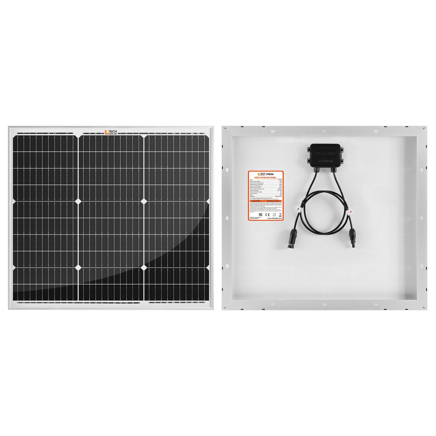 MEGA 50 50 Watt Solar Panel in use