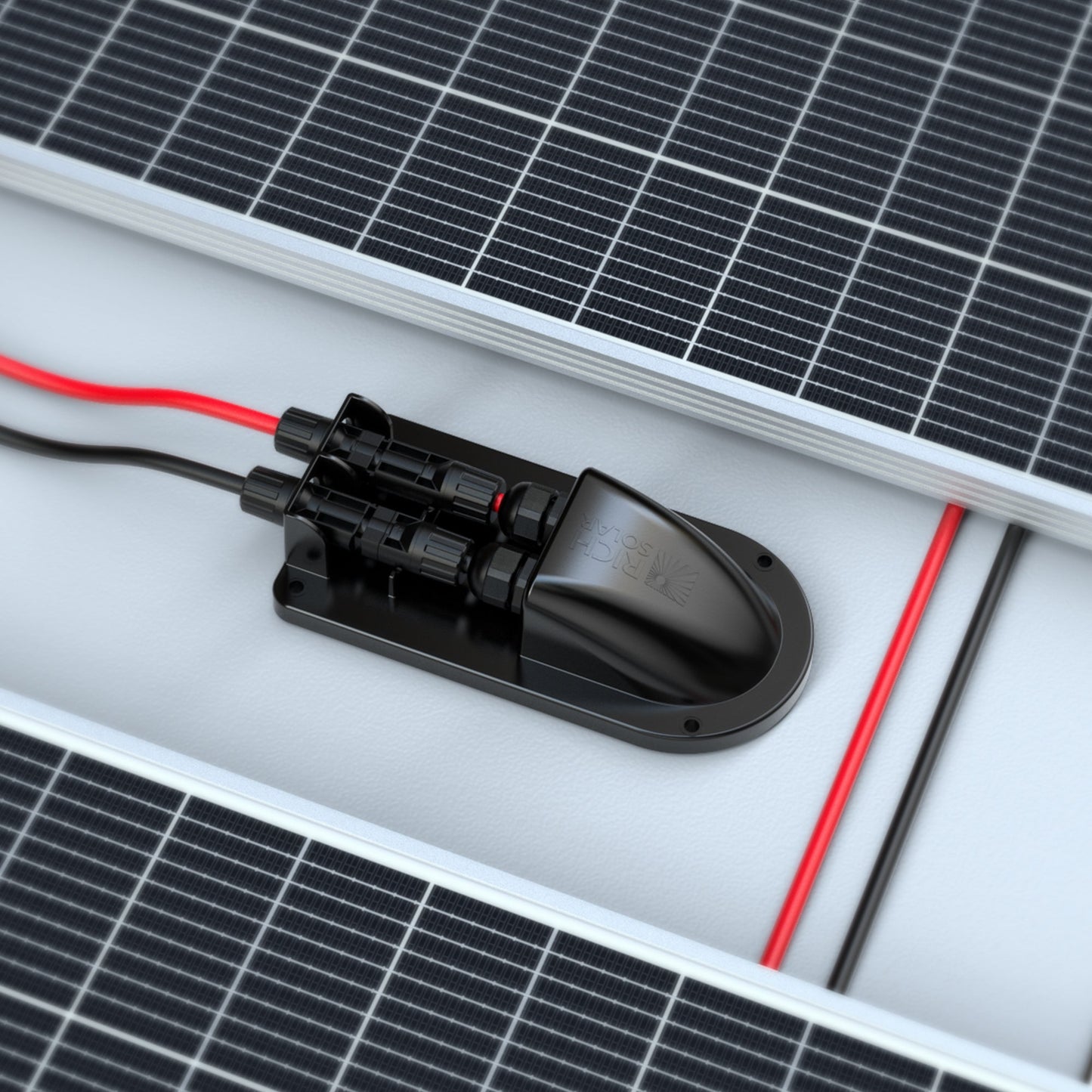 RS-G02 cable entry plate mounted on a roof surface