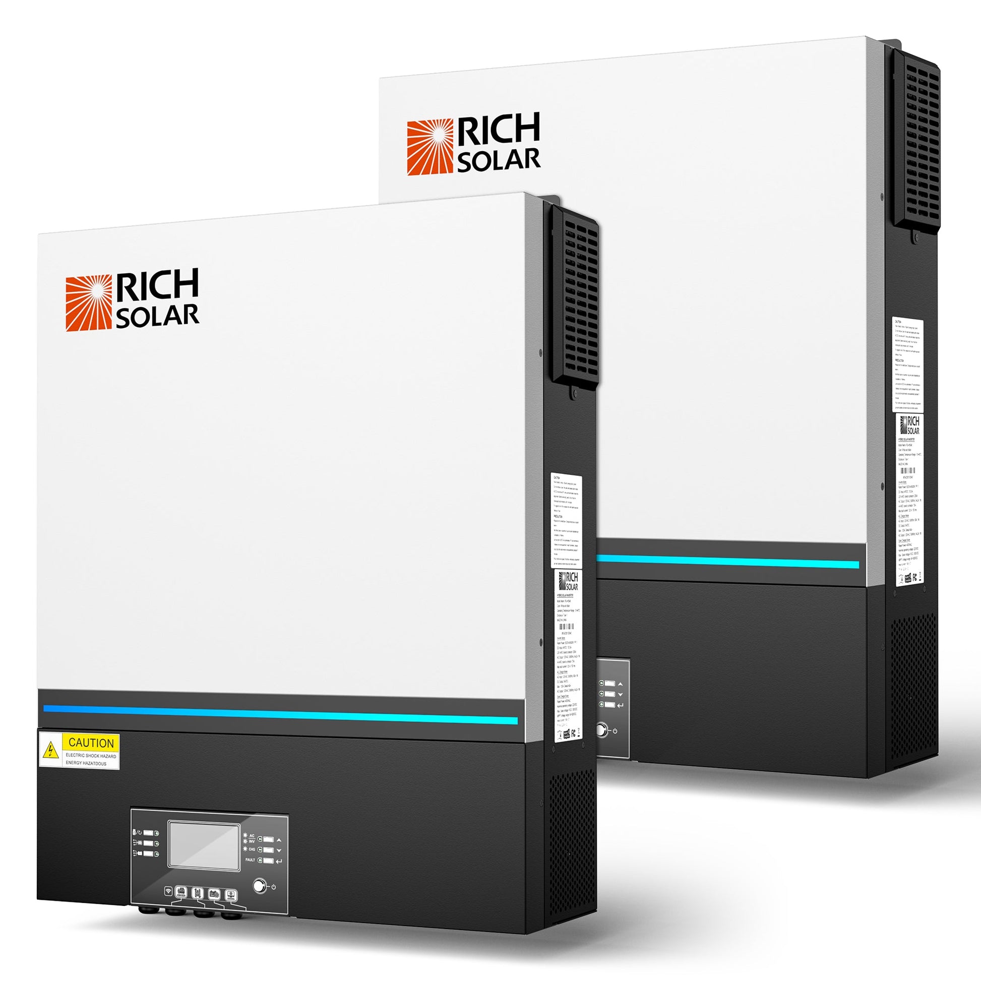 NOVA 6548 hybrid inverter shown installed on a wall