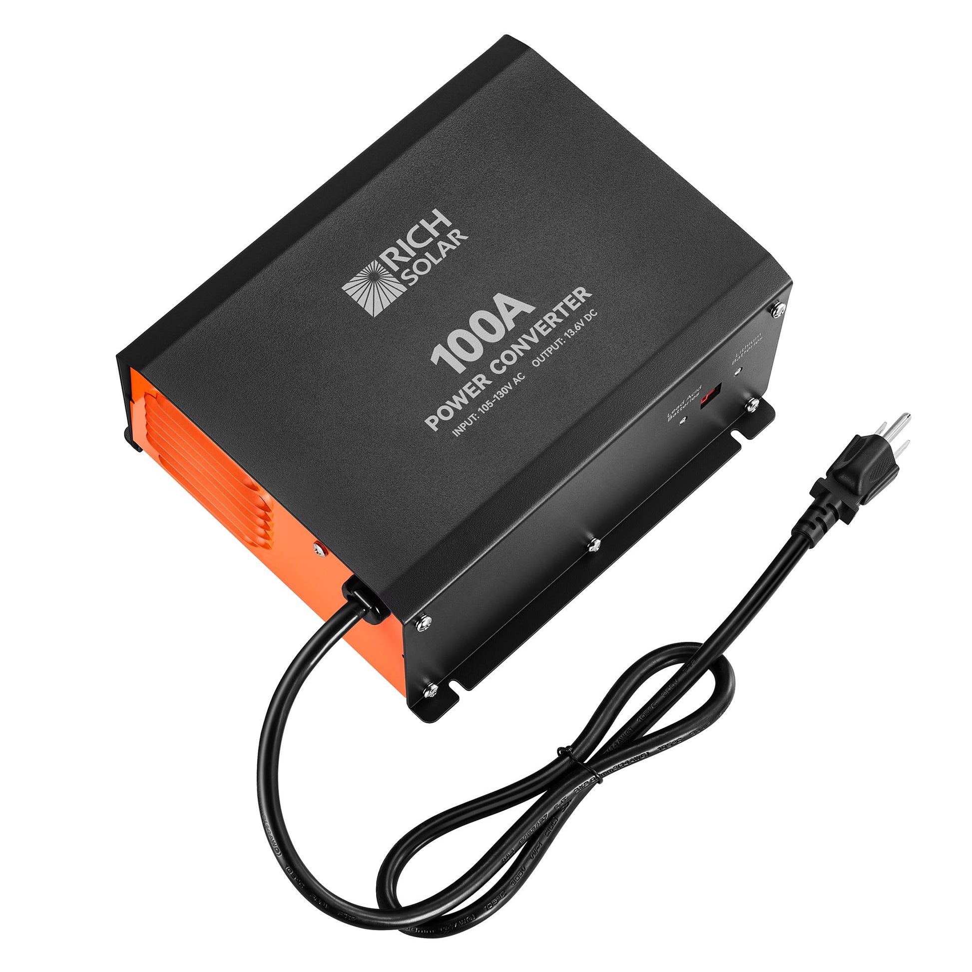 100 Amp power converter specification and certification label