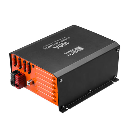 DC output terminal block on the 100 Amp power converter