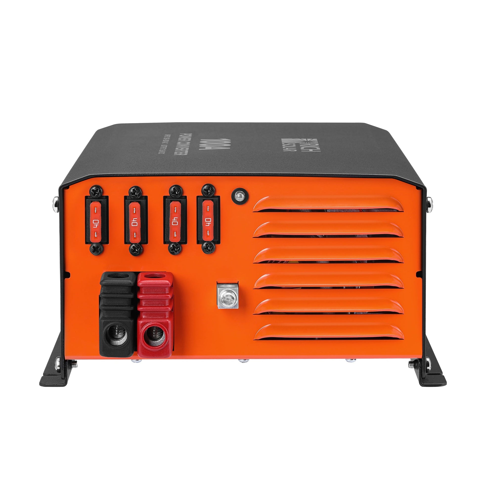 Proportional cooling fan grille on the 100 Amp power converter