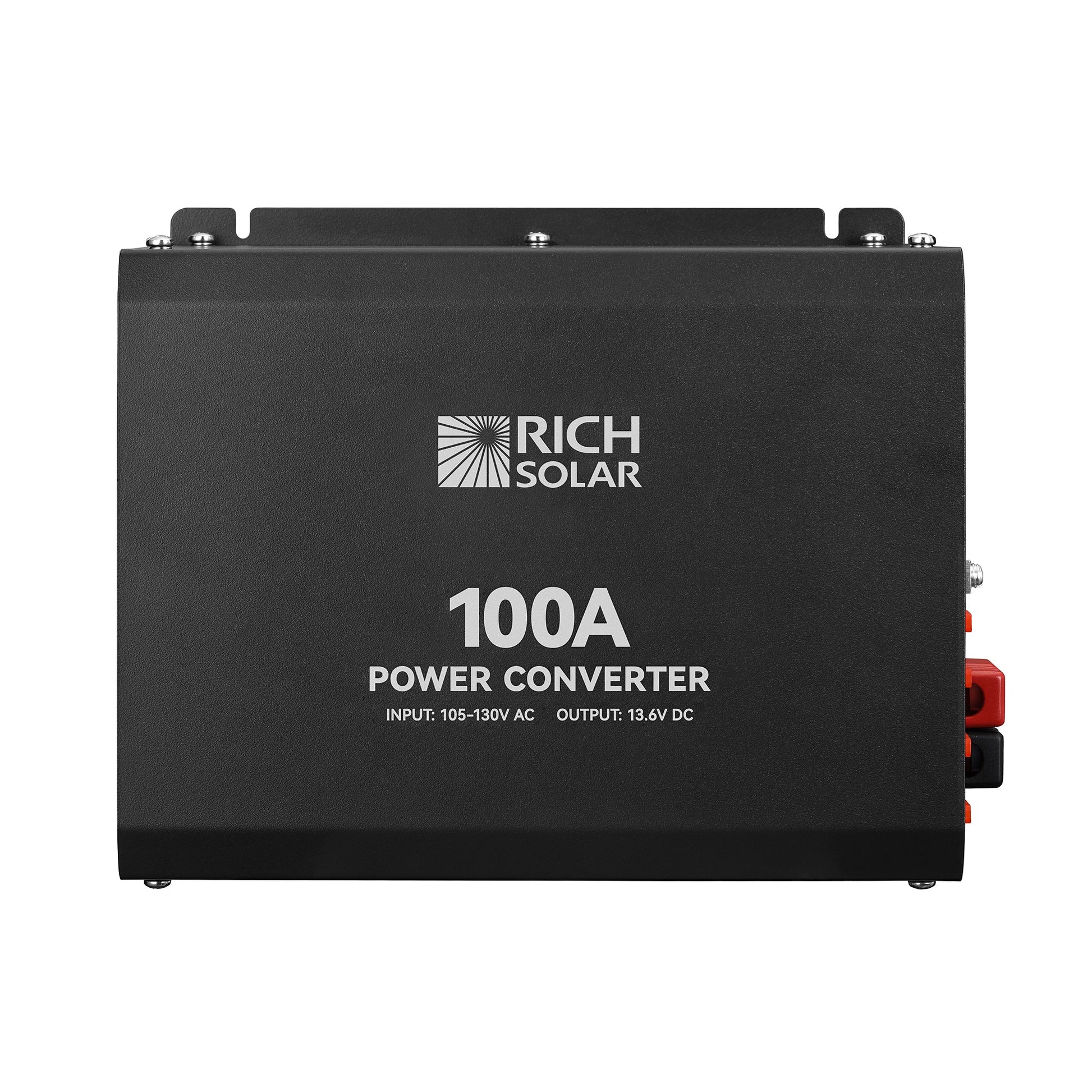 Mounting flanges and case dimensions of the 100 Amp power converter