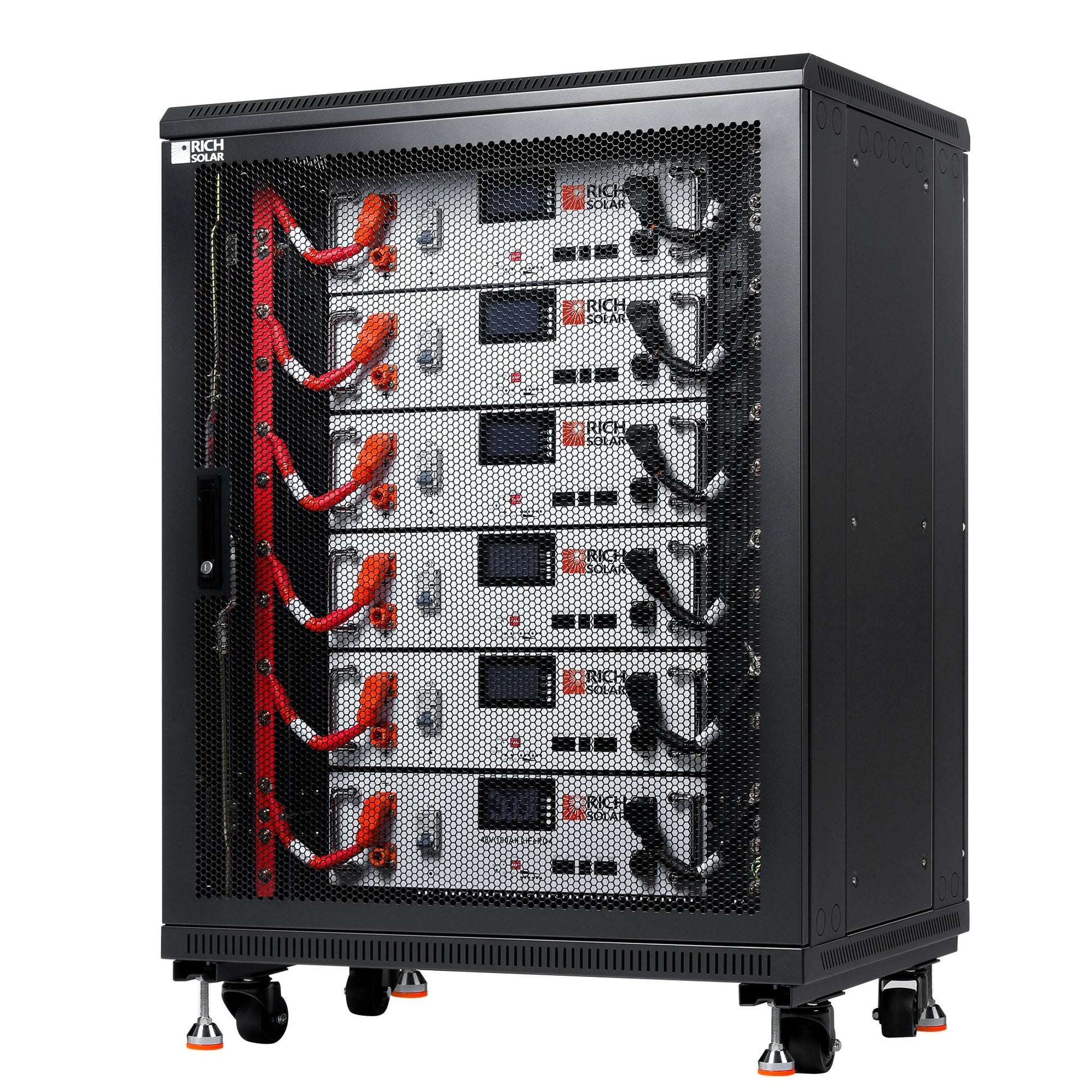 ALPHA 5 bank shown in an indoor equipment room installation