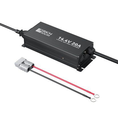 Output lead with M10 ring terminals and 50A Anderson connector
