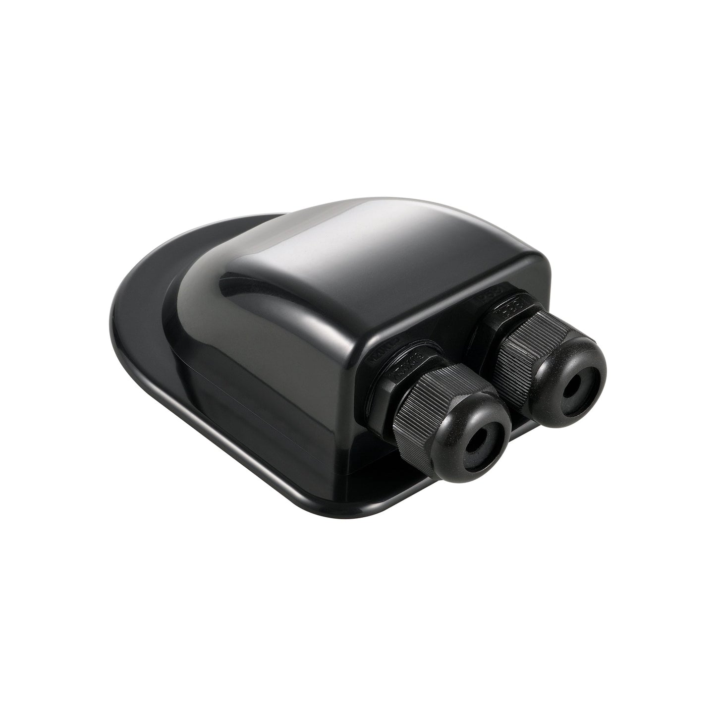 Cable entry housing shown from the side showing its low profile