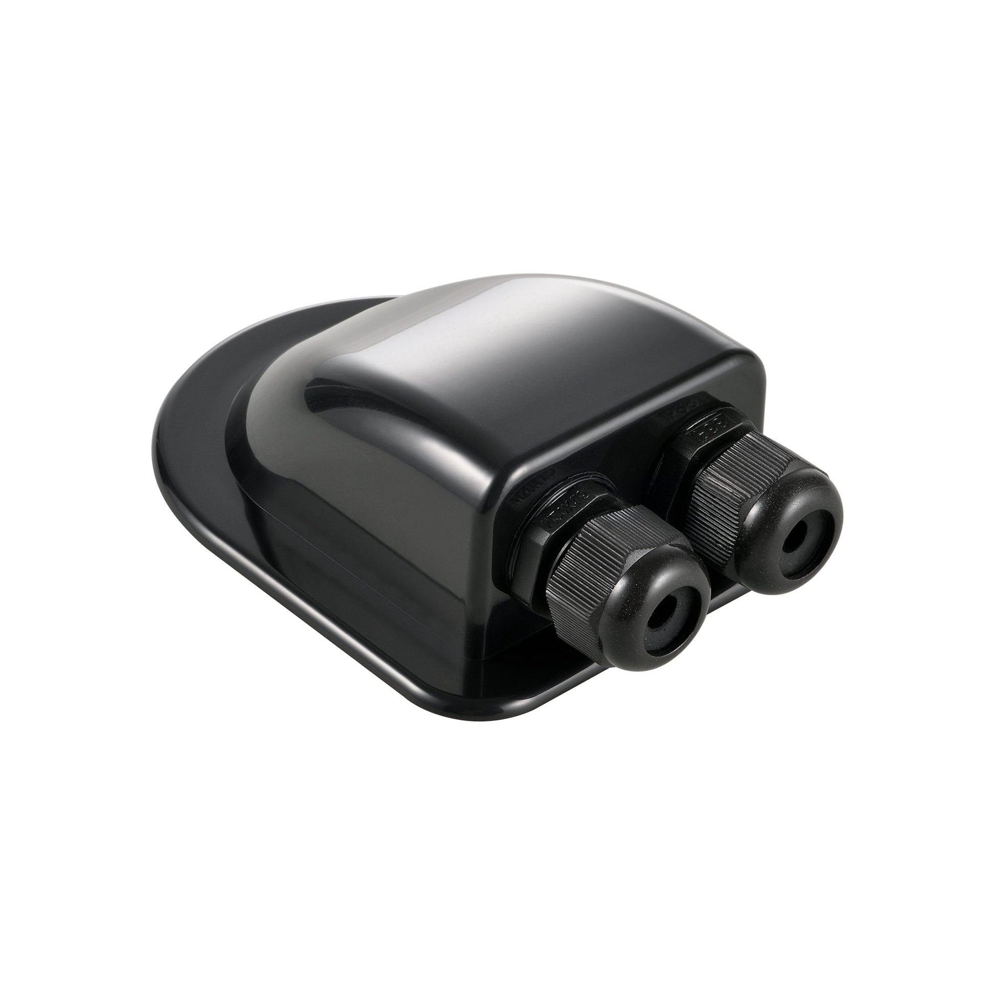 Cable entry housing shown from the side showing its low profile