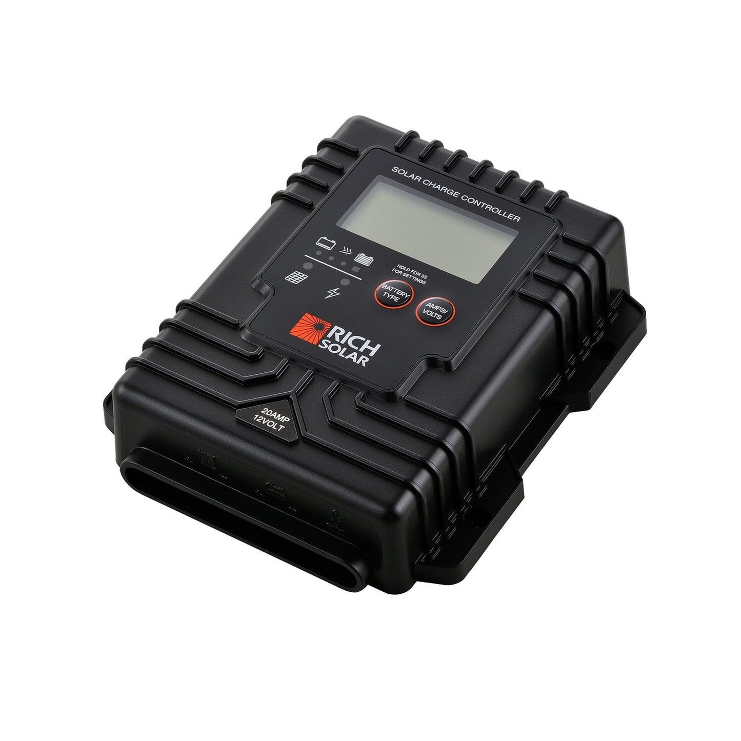 BRAVO Waterproof 20 shown at an angle showing the sealed IP65 case