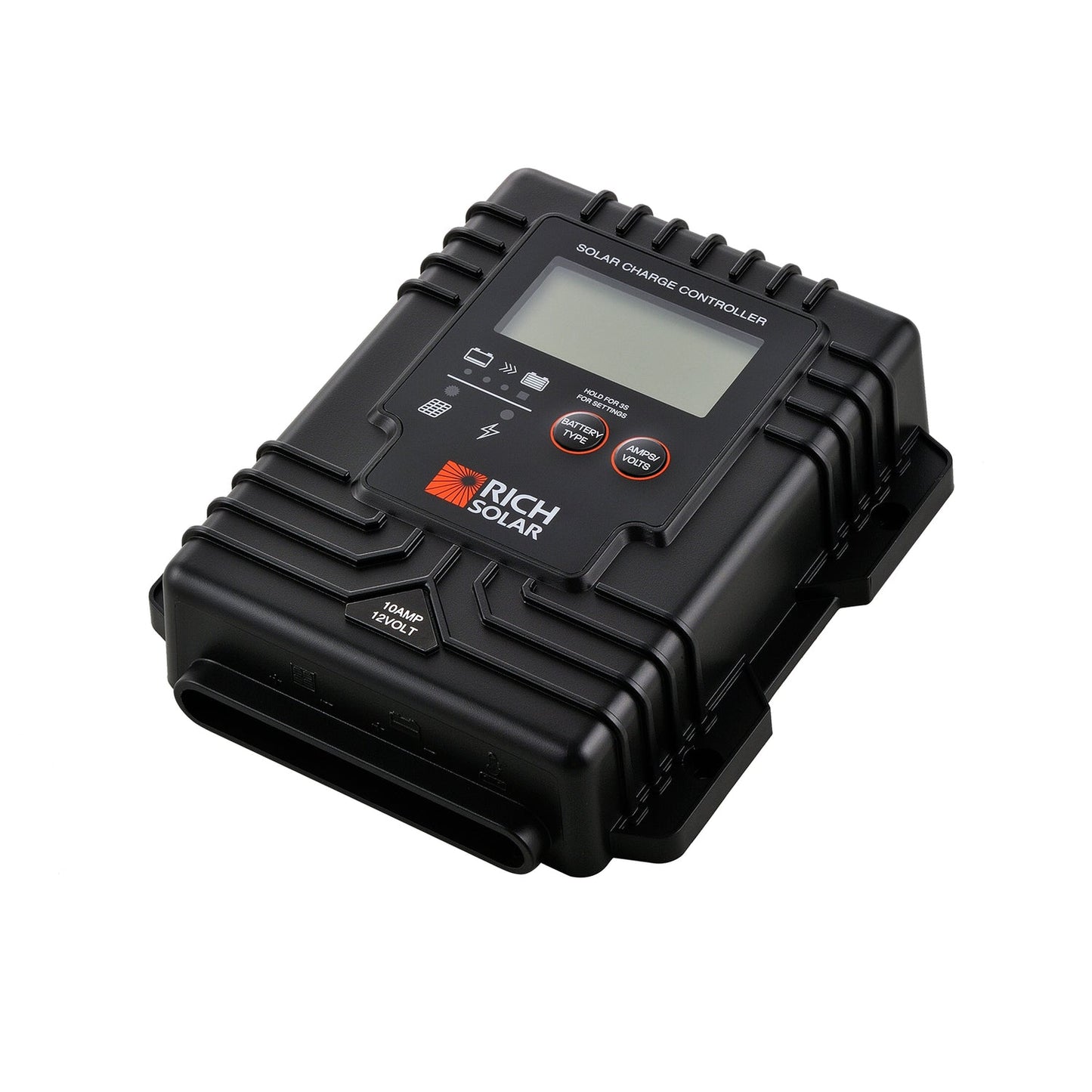 BRAVO Waterproof 10 shown at an angle showing the sealed IP65 case