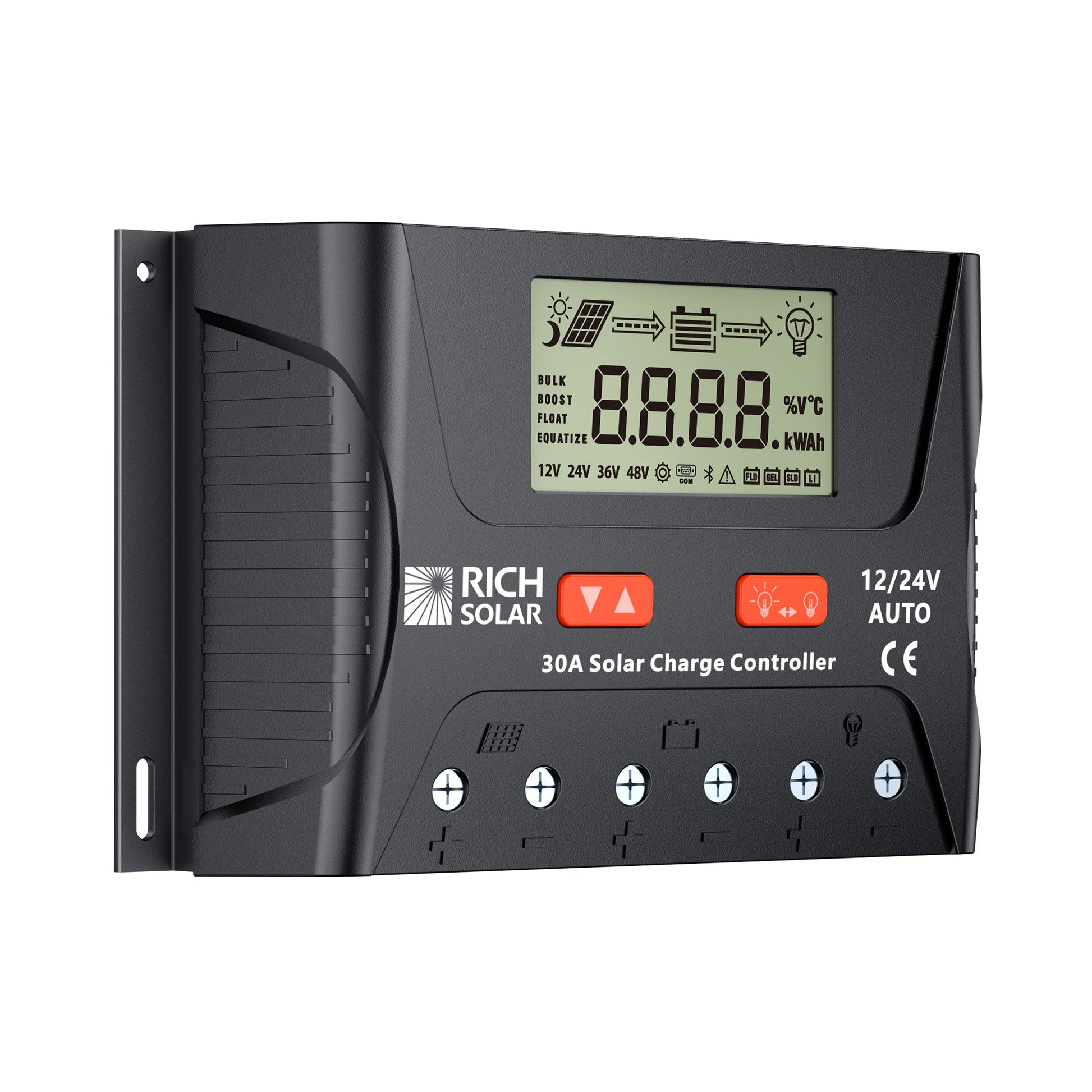 BRAVO LEGEND 30 charge controller terminal block detail