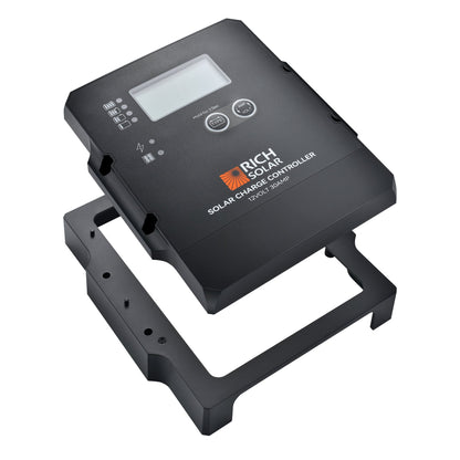 BRAVO 30 PWM charge controller digital display and status LEDs