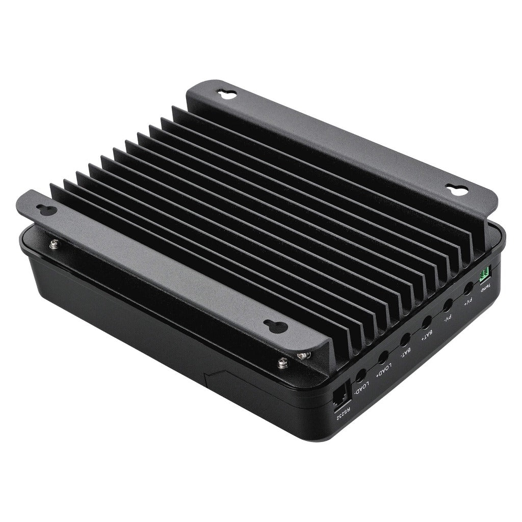 40 amp MPPT solar charge controller, detail view
