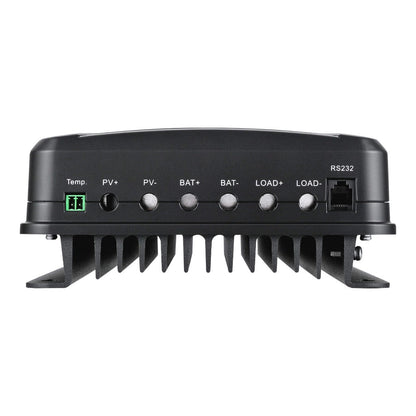40 amp MPPT solar charge controller, detail view