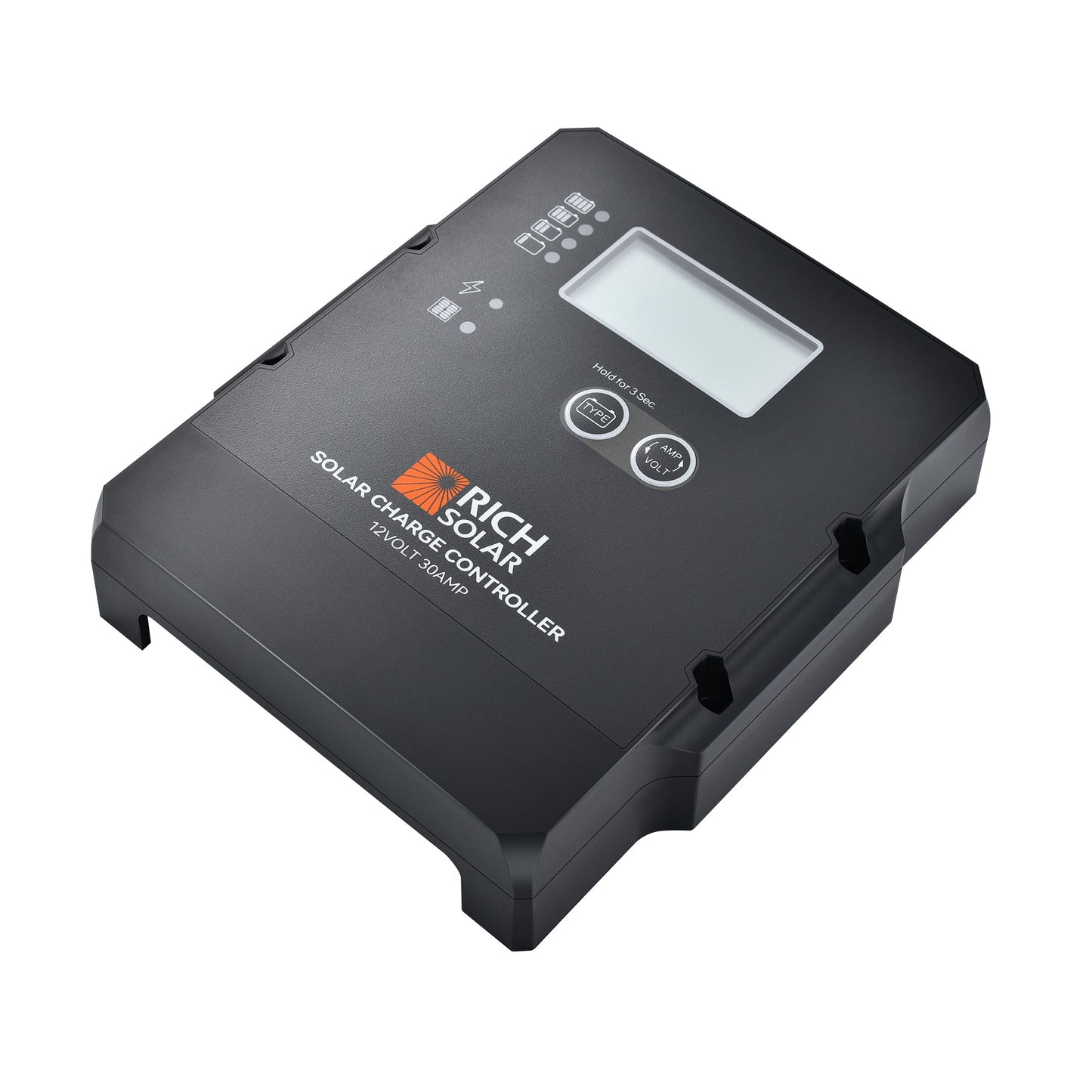 BRAVO 30 PWM charge controller 8 AWG power terminals