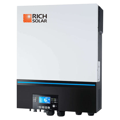 NOVA 6548 6500W 48V off-grid hybrid inverter, front view with LCD control panel