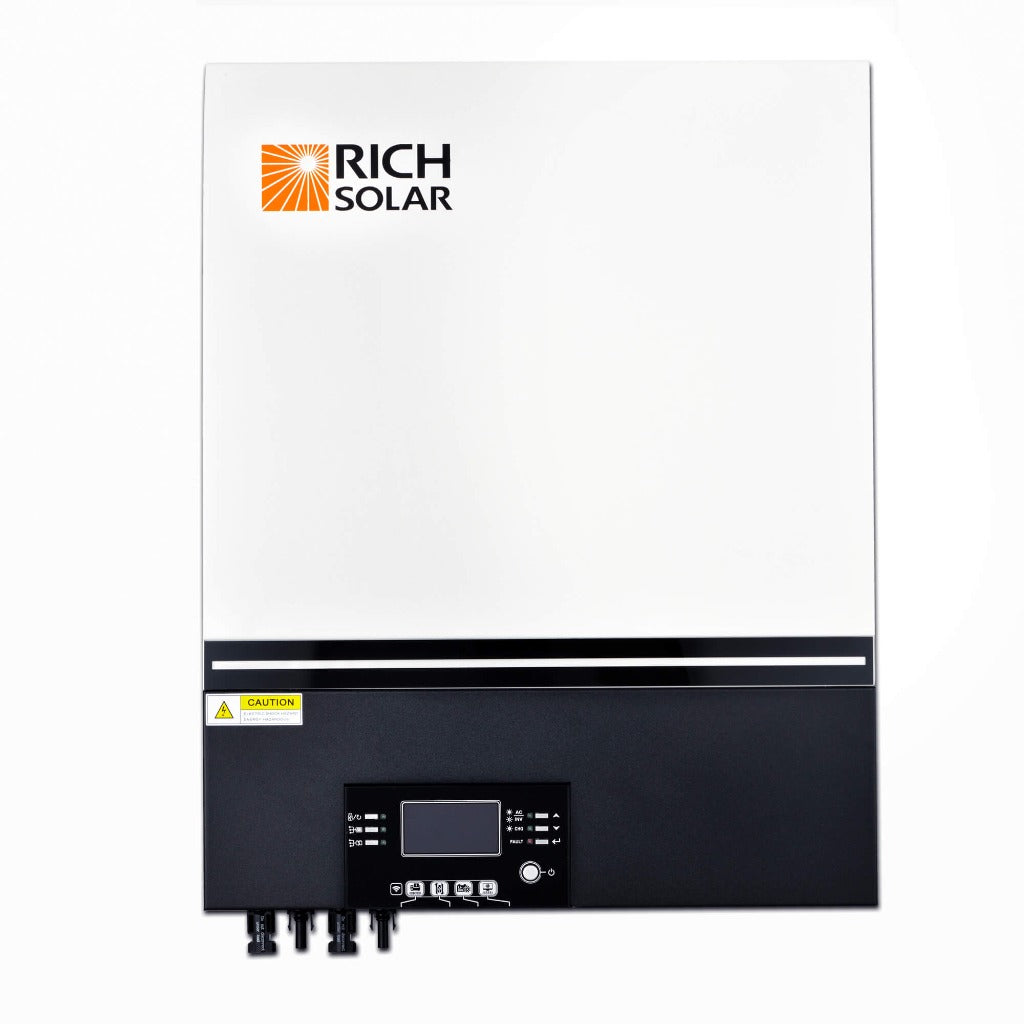 NOVA 6548 inverter shown at an angle showing case depth and side venting