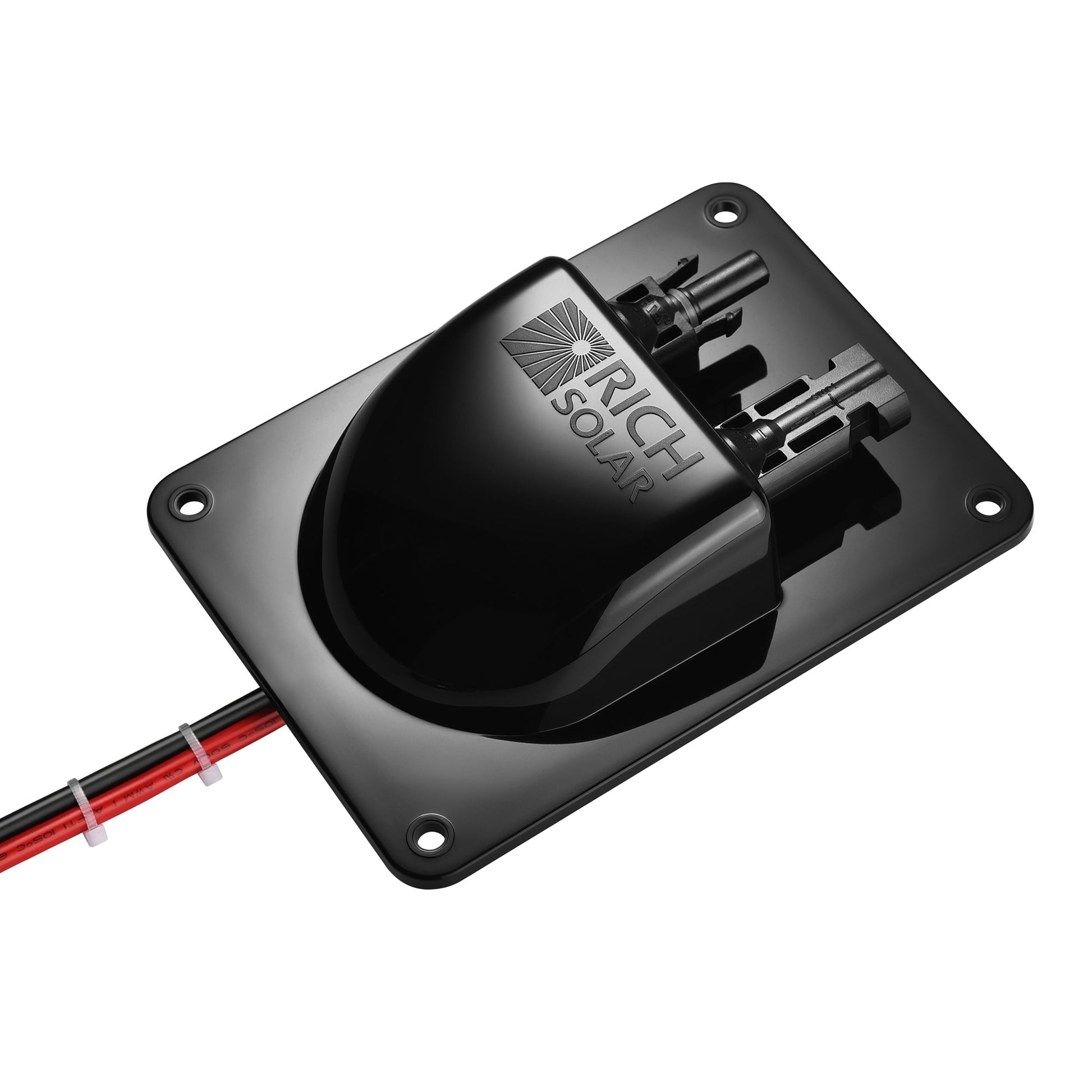 RS-G04 cable entry plate shown with cable routed through