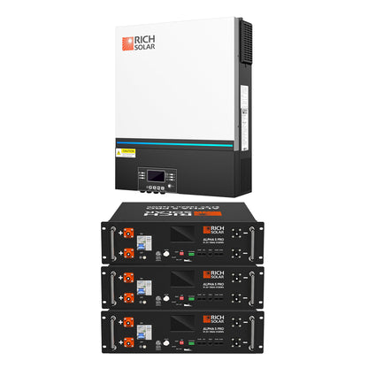 NOVA 6548 with a 48V server rack lithium battery in a rack enclosure
