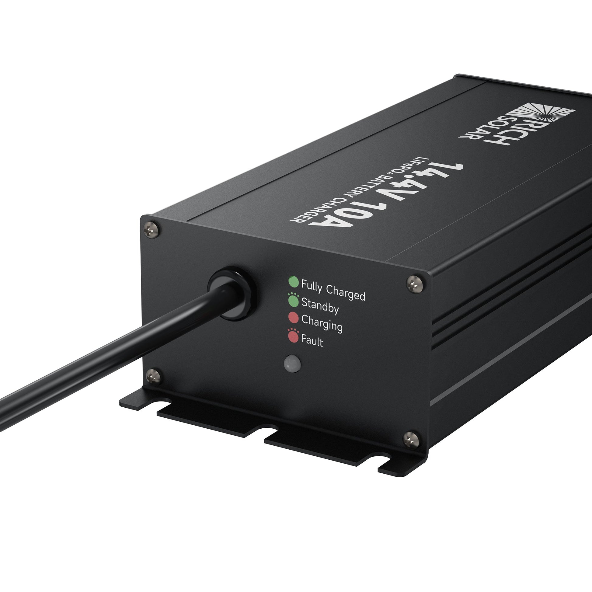 Cooling fan vent on the 10A lithium battery charger