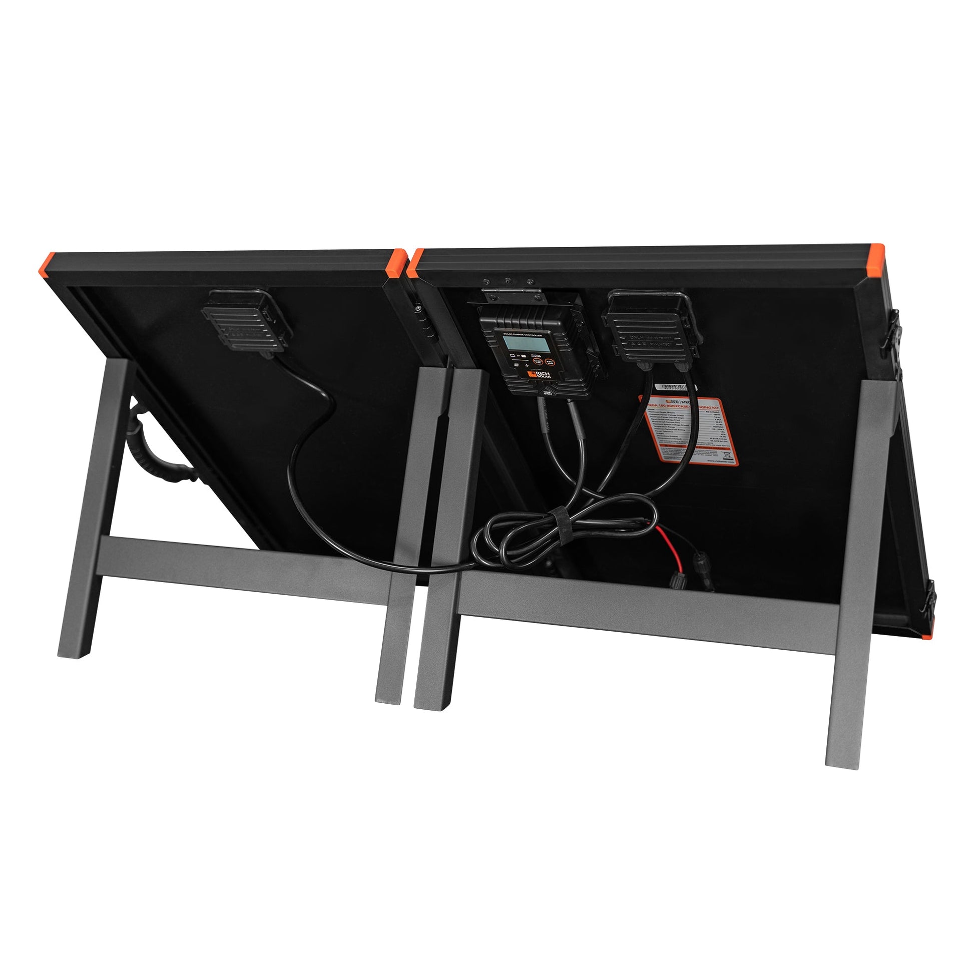 Briefcase panel with the included 10A waterproof charge controller