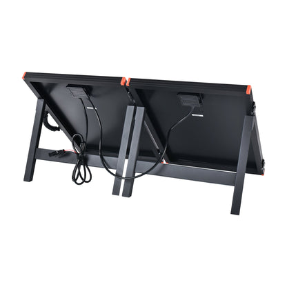 Hinge and latch hardware on the folding panel