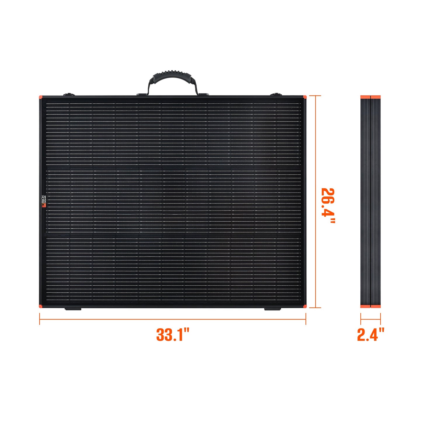 Panel standing on its kickstands at an angle