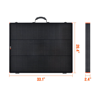 Panel standing on its kickstands at an angle