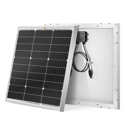 MEGA 50 50 Watt Solar Panel angled view