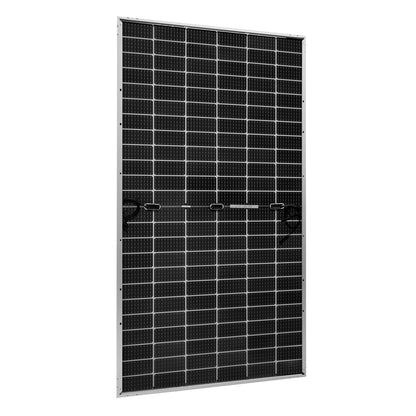 Bifacial 550 watt panel viewed at an angle