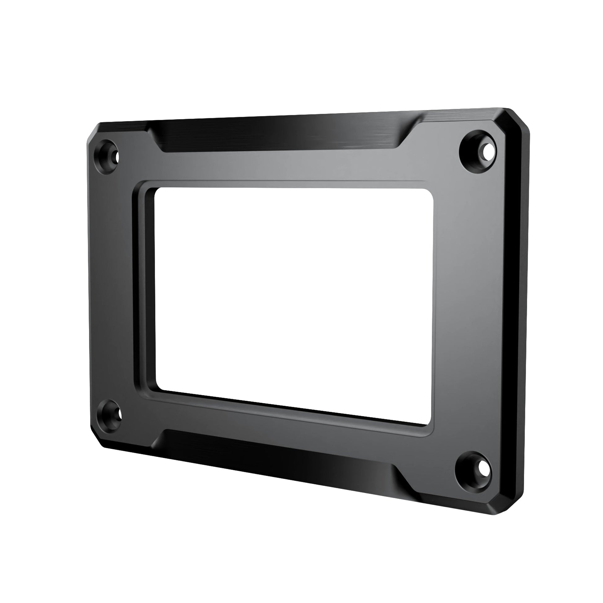 Metal bezel fitted around the battery monitor display for a flush finish