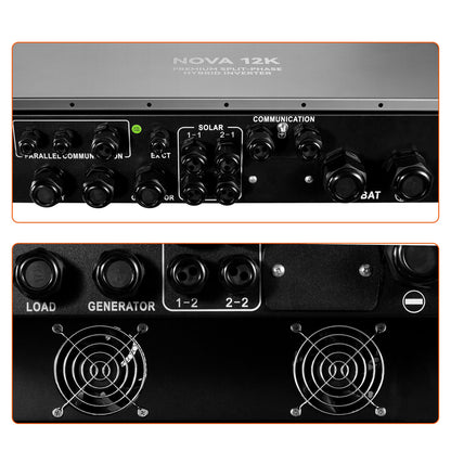 Six NOVA 12K units shown in a parallel wall-mounted array