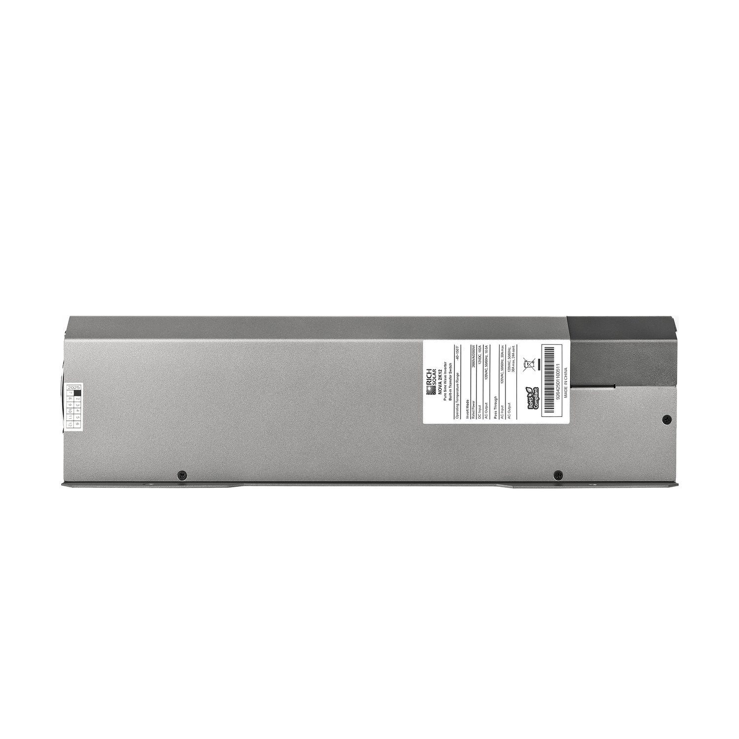 NOVA 2K12 inverter installed in an RV or van electrical system