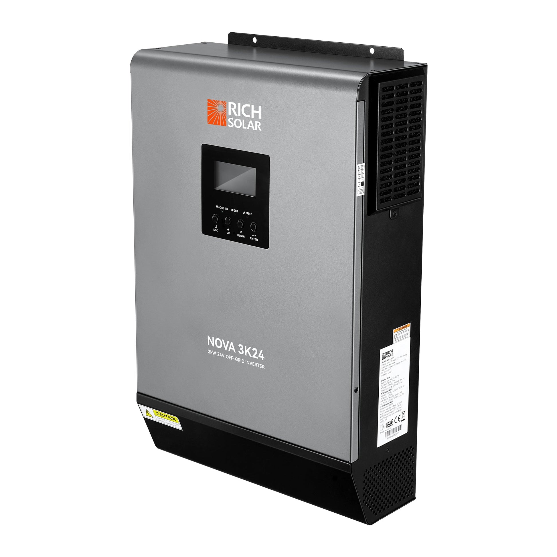 NOVA MAX 3K LCD settings panel and control buttons in close view