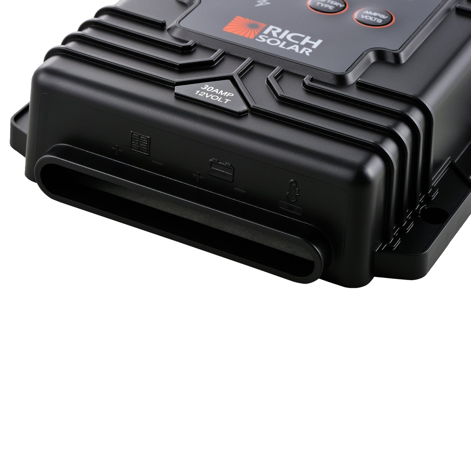 BRAVO Waterproof 30 shown at an angle showing the sealed IP65 case