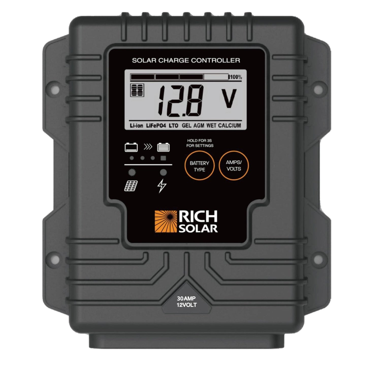 BRAVO Waterproof 30 wiring diagram showing panel and battery connections