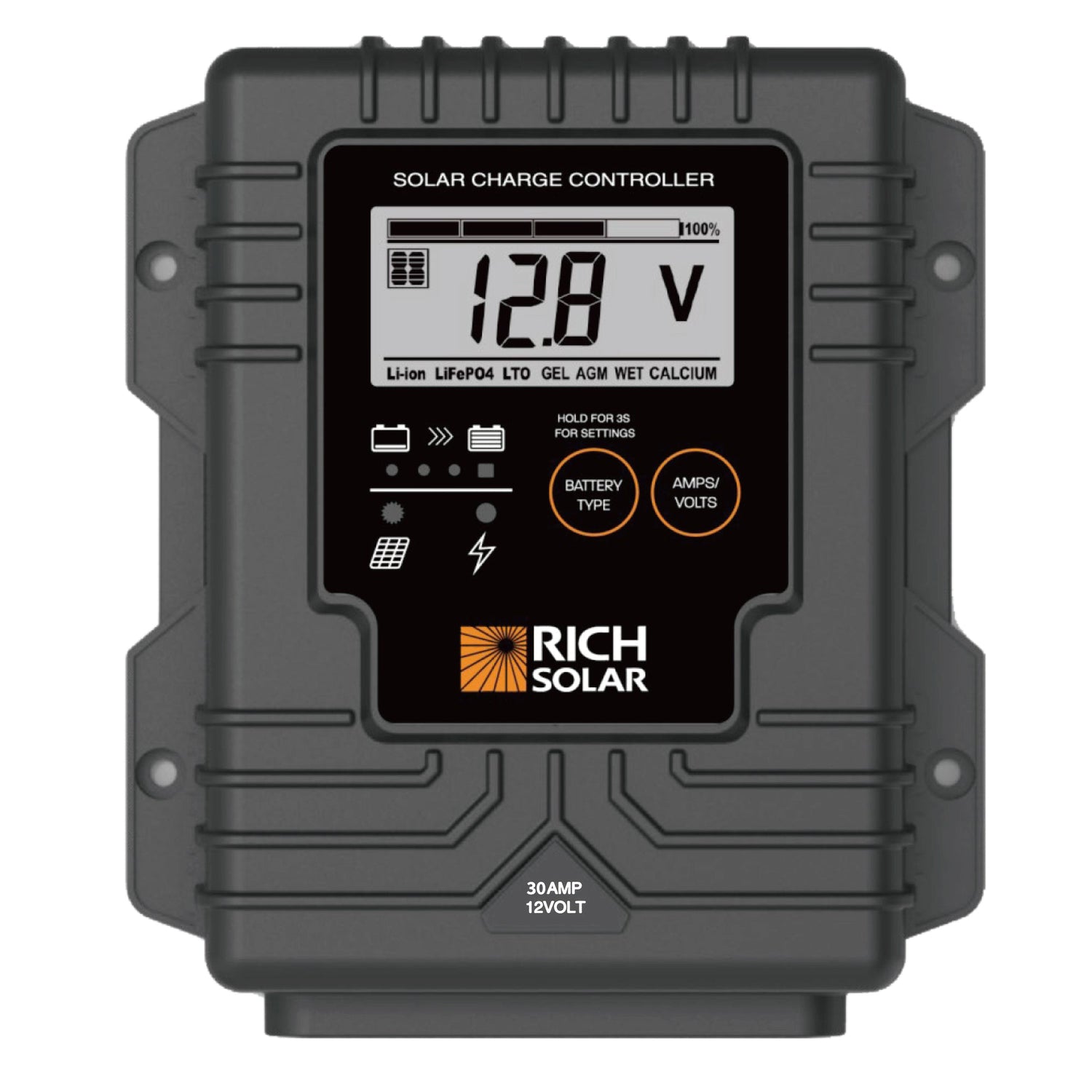 BRAVO Waterproof 30 wiring diagram showing panel and battery connections
