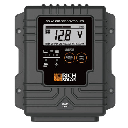BRAVO Waterproof 30 wiring diagram showing panel and battery connections