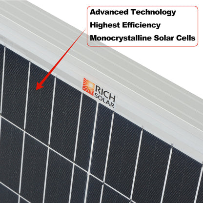 200 watt 24 volt panel mounted outdoors