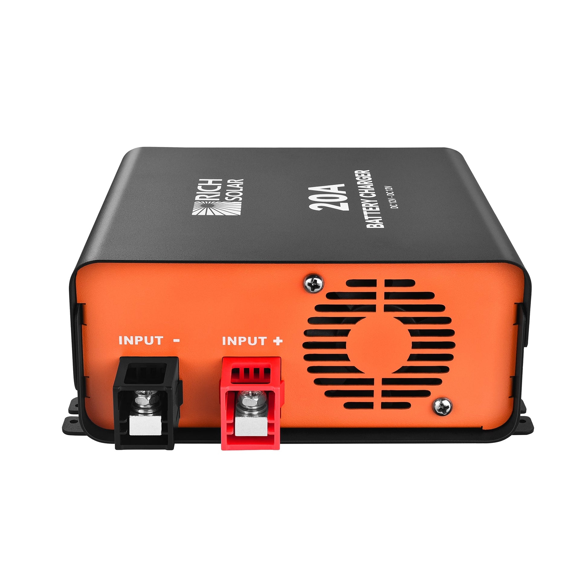 Mounting feet and case dimensions of the RS-DC20