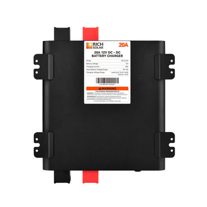Rich Solar RS-DC20 12V 20A DC-DC battery charger, front view