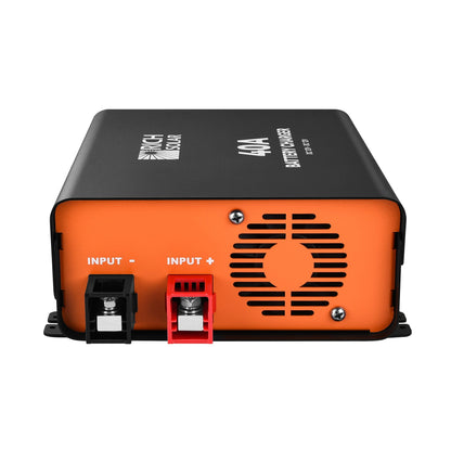 40A DC-DC charger installed in a van electrical bay