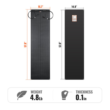 Flexible panel bent to show the 360 degree flex