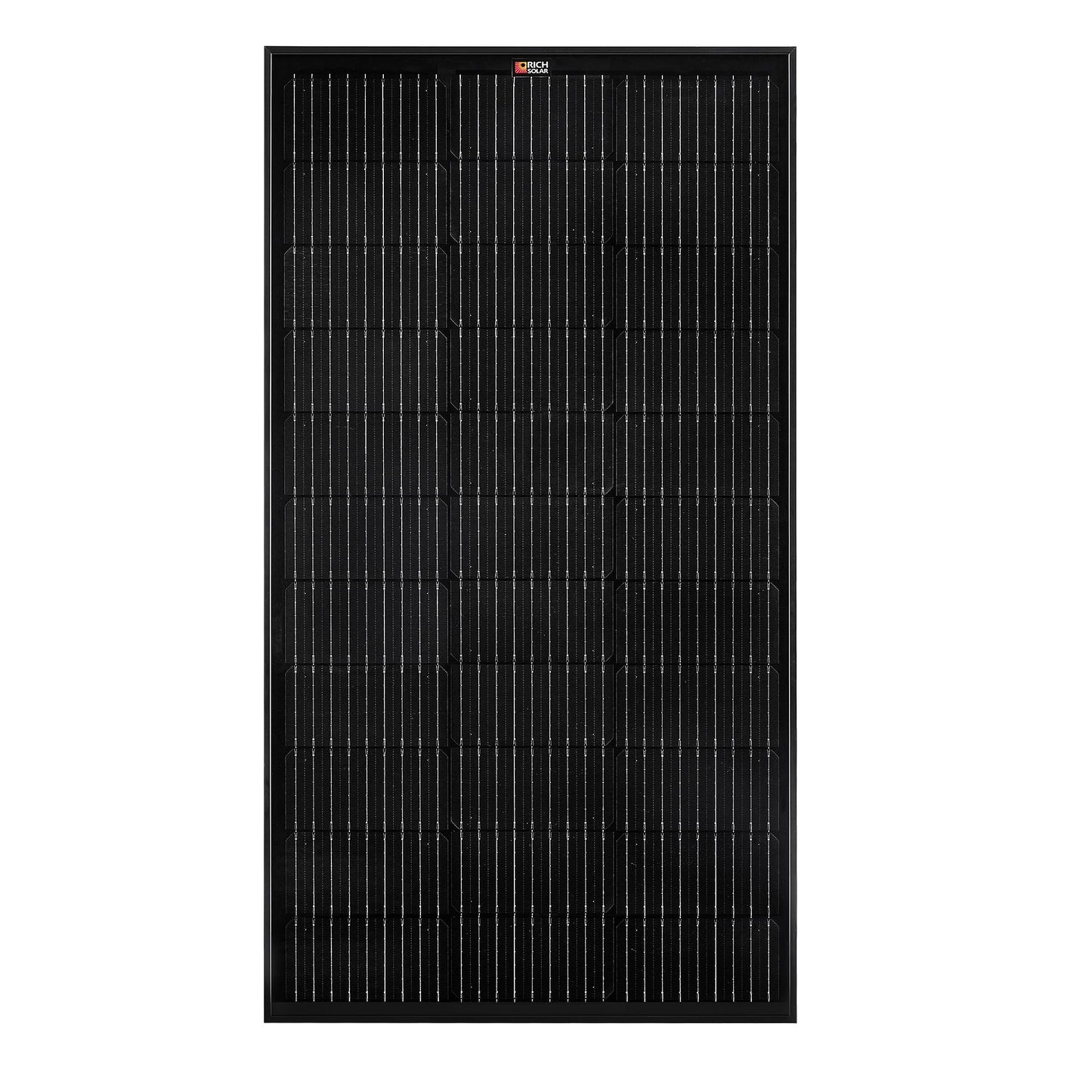 Detail of the monocrystalline cell layout under anti-reflective glass