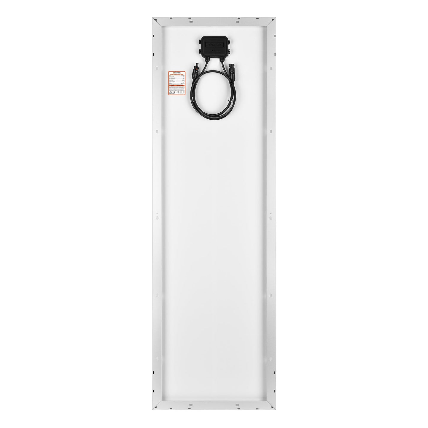Anodized aluminum frame edge and mounting holes