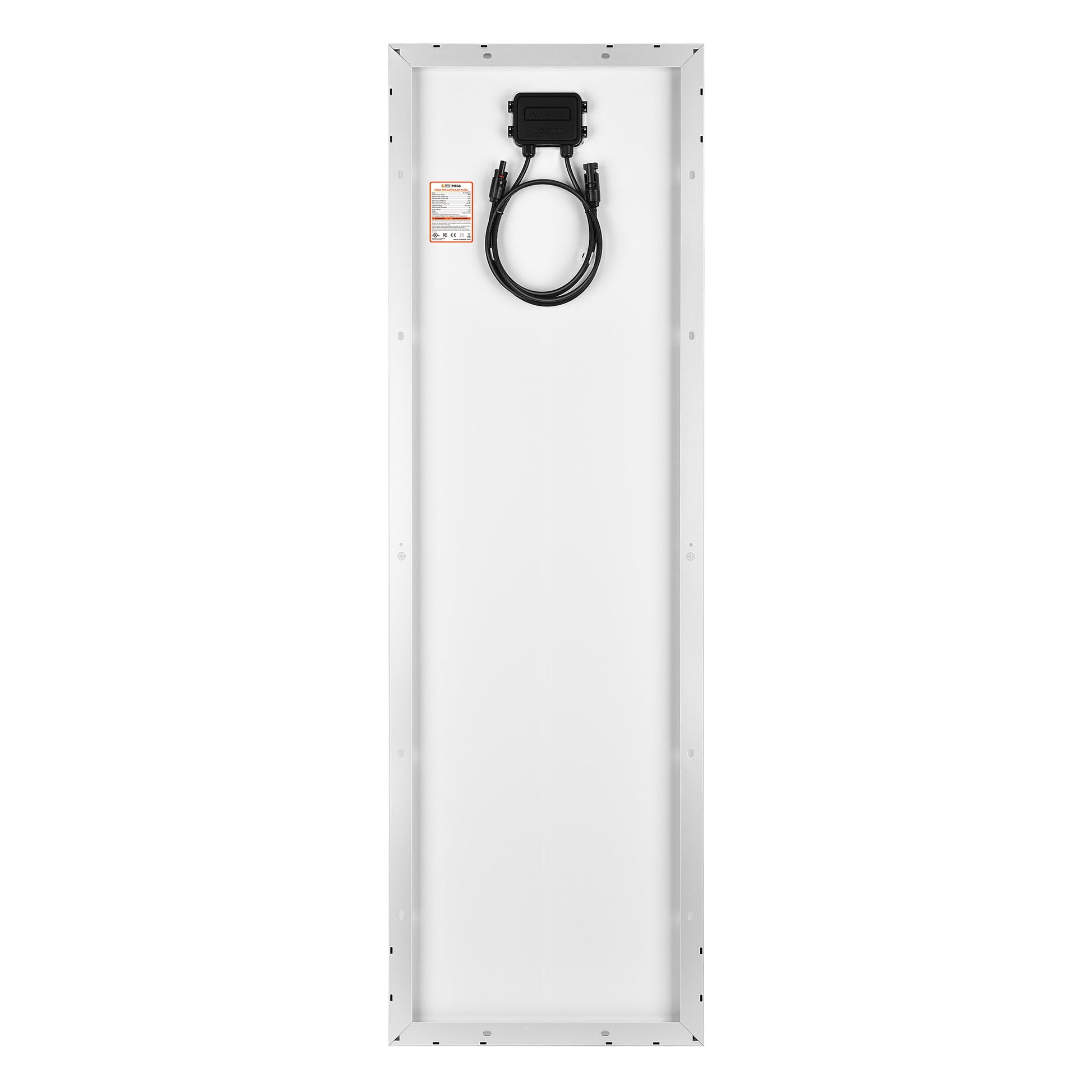 Anodized aluminum frame edge and mounting holes