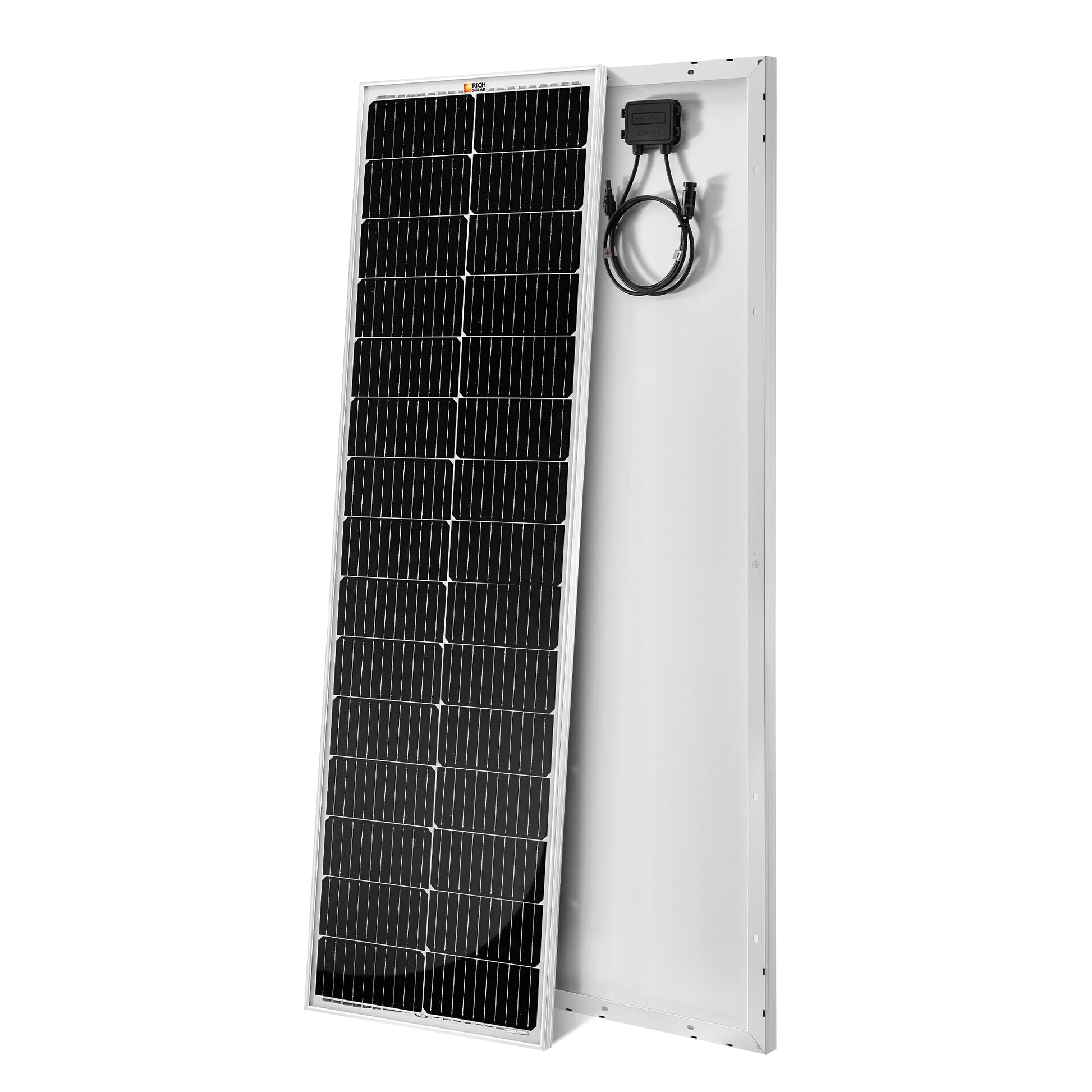 Anodized aluminum frame and cell layout detail