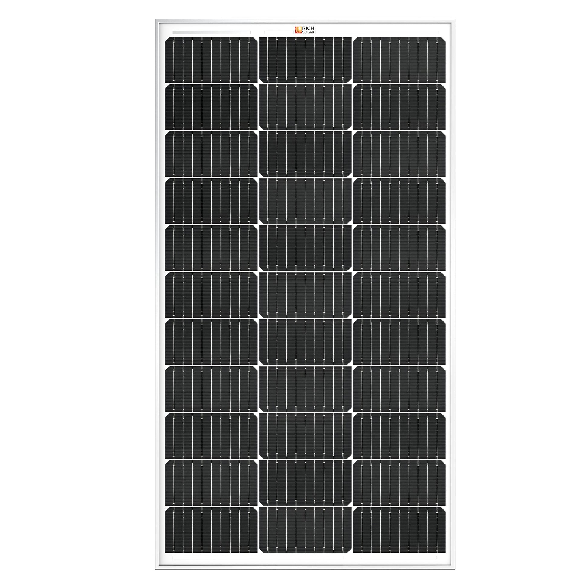 MEGA 100 100 Watt Solar Panel mounted on RV