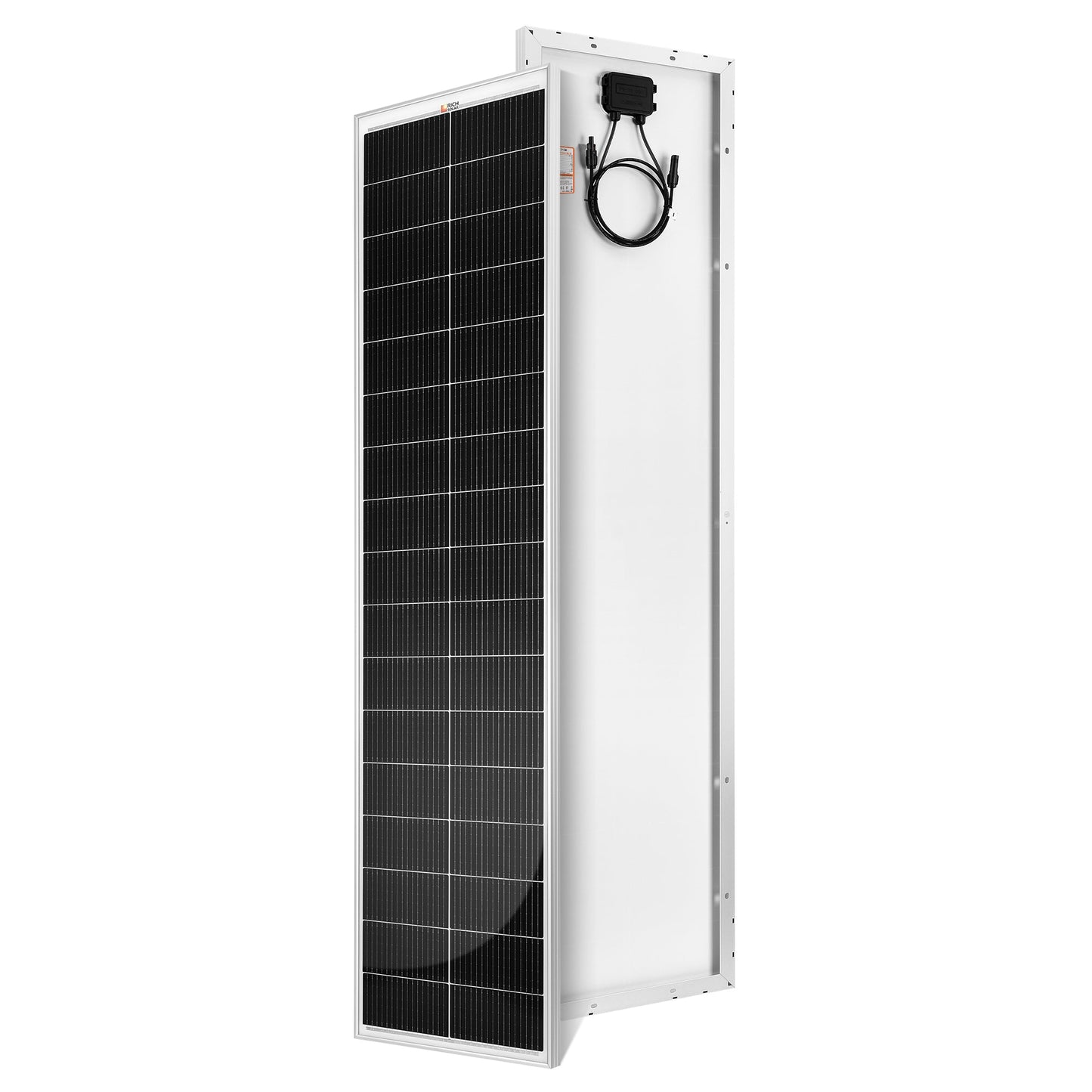 MEGA 130 SLIM 130 Watt Narrow Solar Panel front view