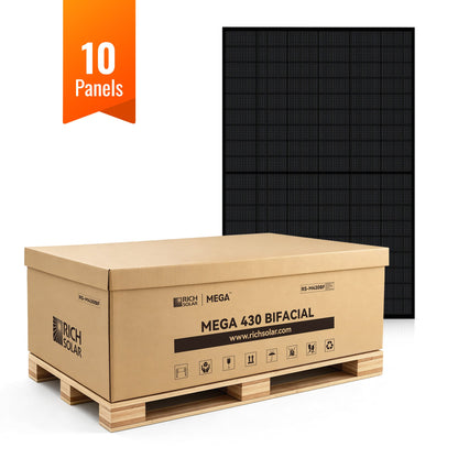 MEGA 430 Bifacial 10-panel pallet