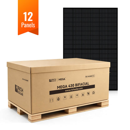 MEGA 430 Bifacial 12-panel pallet